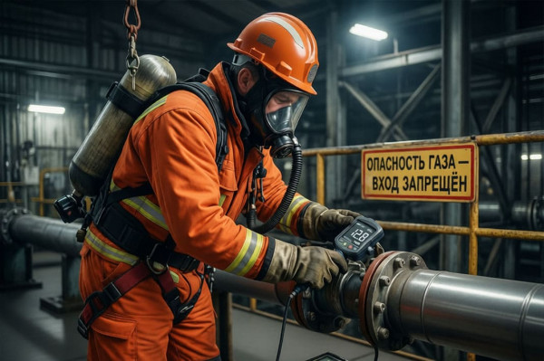 Обучение работников безопасным методам выполнения газоопасных работ